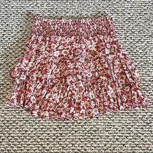 American Eagle Skirt Mini Floral Pink Women's Small Pre-Owned